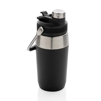 Vacuum Stainless Steel Bottle with Dual Lid