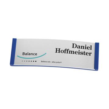 Name badge "Balance Alu-Complete" incl. set-up costs