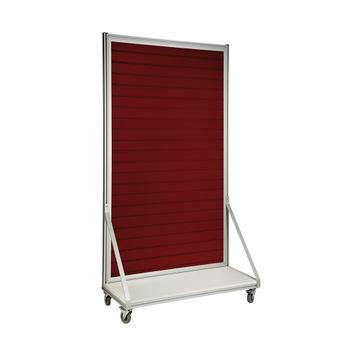 Mobile FlexiSlot® Slatwall Gondola End Cap "Quattro"