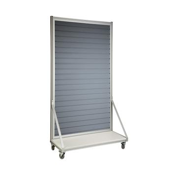 Mobile FlexiSlot® Slatwall Gondola End Cap "Quattro"