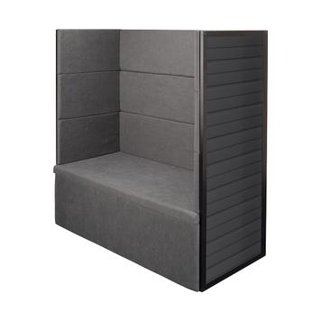 FlexiSlot® Slatwall Exhibition Seating "Construct Black"