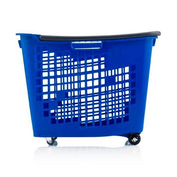 Shopping Basket with Wheels - 55 Litres