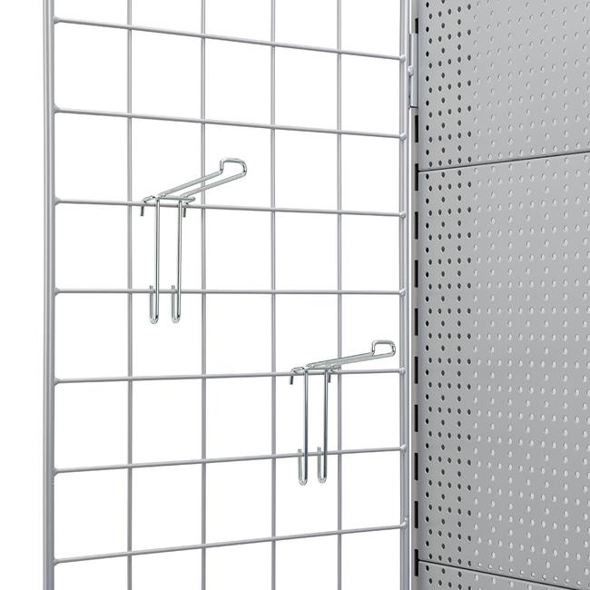 Grid Wall Double Hook with Wire Bridge, Shop online now!