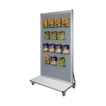 Mobile FlexiSlot® Slatwall Gondola End Cap "Quattro"