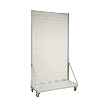 Mobile FlexiSlot® Slatwall Gondola End Cap "Quattro"