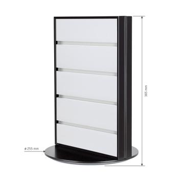 FlexiSlot® Slatwall Table Display "Style-Black"