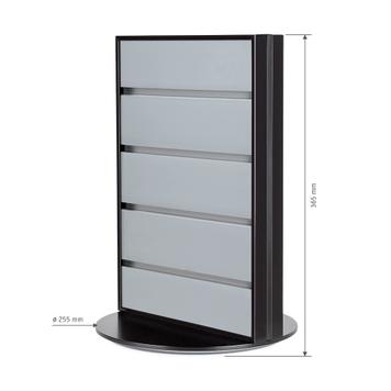 FlexiSlot® Slatwall Table Display "Style-Black"