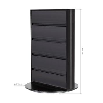 FlexiSlot® Slatwall Table Display "Style-Black"