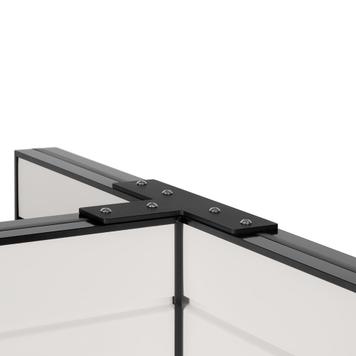 FlexiSlot® Slatwall T-Gondal Shelf "Style Black", small