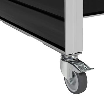 Mobile FlexiSlot® Slatwall Gondola Shelf "Style"