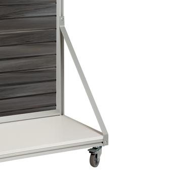 Mobile FlexiSlot® Slatwall Gondola End Cap "Quattro"