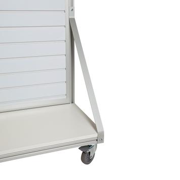 Mobile FlexiSlot® Slatwall Gondola End Cap "Quattro"