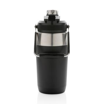 Vacuum Stainless Steel Bottle with Dual Lid