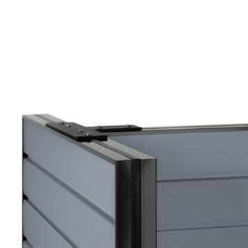 FlexiSlot® Slatwall Gondola Shelf "Style Black"