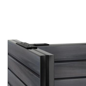 FlexiSlot® Slatwall Gondola Shelf "Style Black"