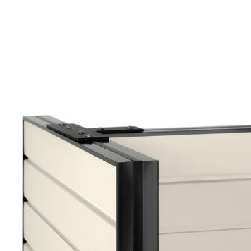 FlexiSlot® Slatwall Gondola Shelf "Style Black"