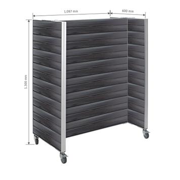 Mobile FlexiSlot® Slatwall Gondola Shelf "Style"