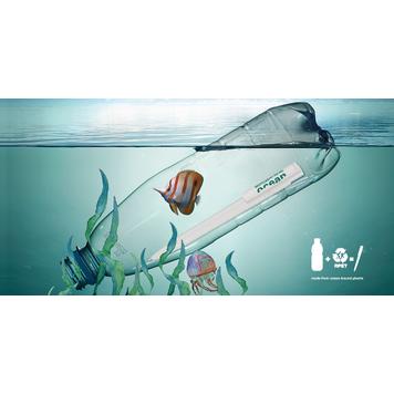 Retractable Biros "Recycled PET Pen Pro Ocean"