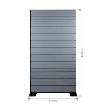 FlexiSlot Slatwall Gondola Display "Style Black"