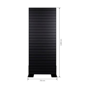 FlexiSlot Slatwall Gondola Display "Style Black"