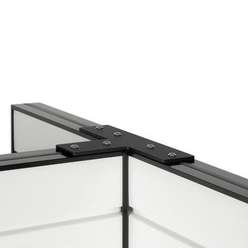 FlexiSlot® Slatwall Gondola Shelf "Style Black"