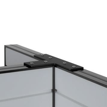 FlexiSlot® Slatwall Gondola Shelf "Style Black"