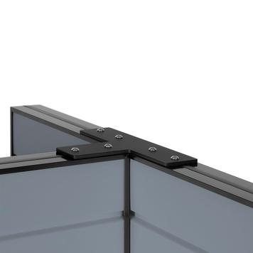 FlexiSlot® Slatwall Gondola Shelf "Style Black"