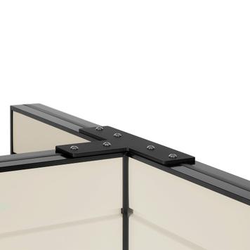 FlexiSlot® Slatwall Gondola Shelf "Style Black"