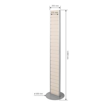 Separable FlexiSlot® Slatwall Tower "Slim"