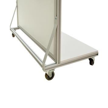 Mobile FlexiSlot® Slatwall Gondola End Cap "Quattro"