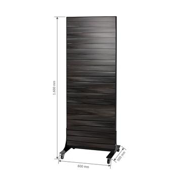 Mobile FlexiSlot® Slatwall Display "Style Black"