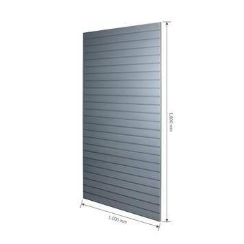 FlexiSlot® Slatwall Tile Silver Frame