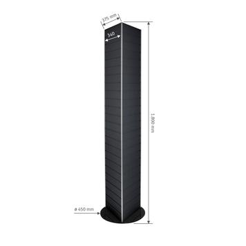 FlexiSlot® Slatwall Tower "Triflex"